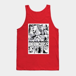 Invincible Manga Poster BW Tank Top